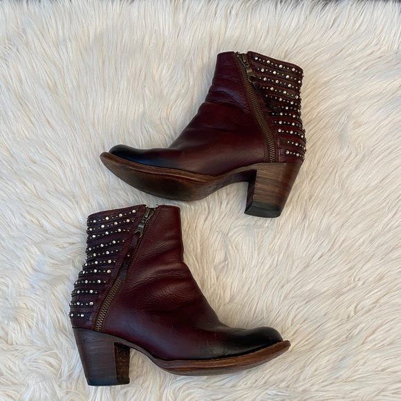 Denver Brown Studded Lady Gabriel Ankle Boots, Size 7.5 - Picture 6 of 17